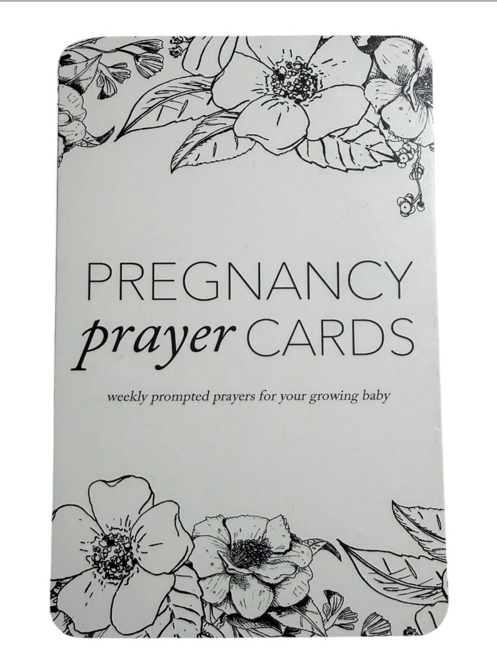 Duncan & Stone Paper Co Pregnancy Prayer Cards Weekly Bible Verses Floral NEW